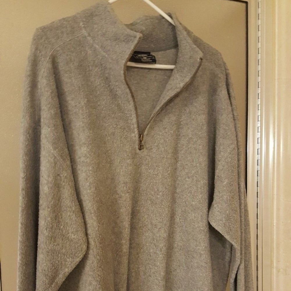 mens-Lee-zip-up-sweatshirt-large-gray